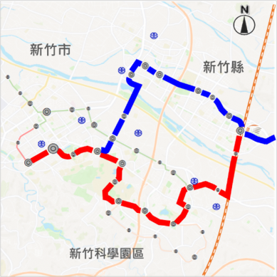 新竹縣市輕軌紅藍線整合可行性研究決標   竹市大眾運輸邁入新里程