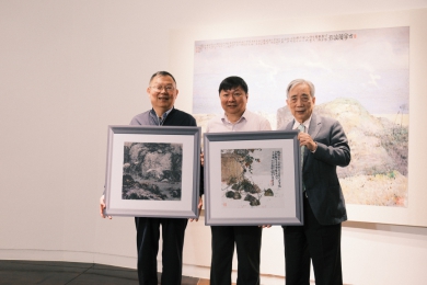 向大師致敬！黃光男「詩學畫域」文人墨彩新視域展覽   陽明交大藝文中心今盛大開幕