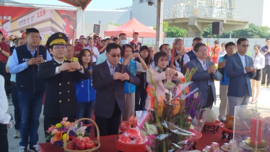 守護護國神山   竹科消防分隊動土  劉世芳親臨動鏟