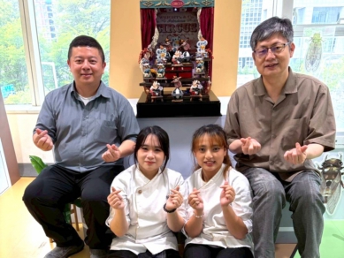 中臺科大食科系「技憶馬戲團」進駐國資圖展出糖霜藝術翻轉技職教育