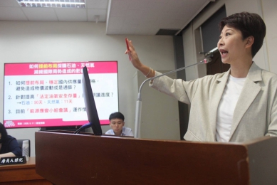 陳亭妃要求中油供油氣無慮、缺水完全到位