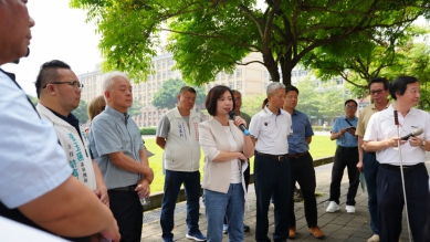 勤益科大西校門人行步道未來新風貌  立委何欣純爭取1300萬打造校園社區共好通學步道