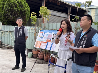 國民黨台中市議員黃佳恬成功爭取185萬啟動長龍路一段路面改善  解決居民長年行車問題