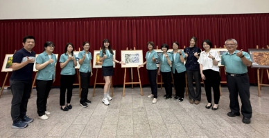 「童畫郵情」桃園郵局開展   吳進益：藝術溫暖人心   這是一場心靈交流！