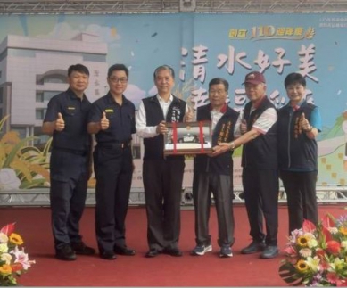 清水區農會捐贈巡邏車協力警察維護治安交通