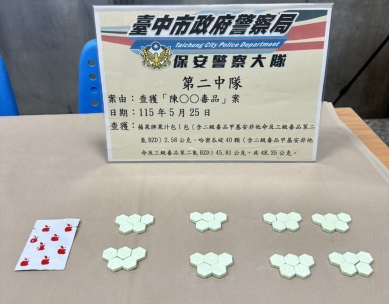 駕駛紅線違停車內吸毒   保大第二中隊查獲毒駕