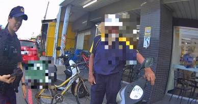 阿伯機車停放警所旁「憑空消失」清水警穿梭巷弄 800公尺外超商尋回