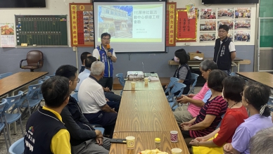立委楊瓊瓔、台中市議員賴朝國3年爭取464萬整建栗林活動中心  地下室滲水受潮有解