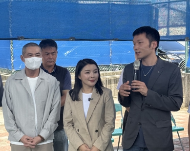 雲林麥寮爭設遮蔭籃球場　丁學忠、張嘉郡邀李洋會勘推動運動升級
