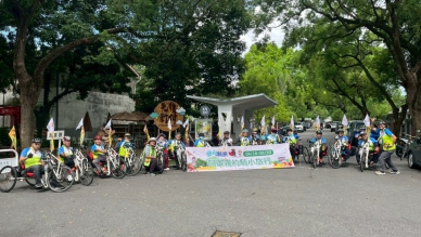 「參山騎旅」手搖車騎遊阿罩霧  身障車友也能來一趟單車旅遊