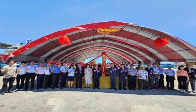 台中港第七號碼頭後線倉庫新建工程動土強化港區倉儲量能提升物流競爭力