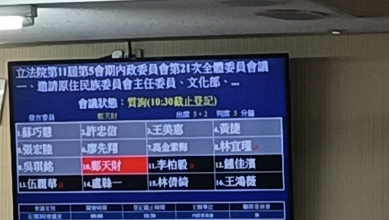 立院審查《原住民身分法》與《原住民族基本法》　朝野聚焦正名、保留地改革及族人權益