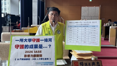 5年六大河川331件污染公害陳情、68件死魚通報議員楊典忠促建立河川健康KPI