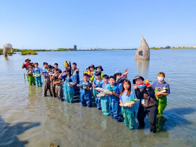 130種鳥類曾現身成龍濕地！彩繪木鴨「下水」　邀候鳥來過冬