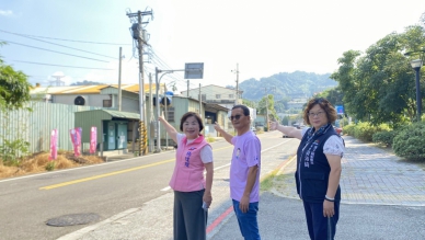 潭子潭興路拓寬將完工   立委楊瓊瓔再爭取潭子區公所、新興國小前9座電桿地下化