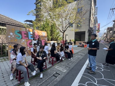 西康路重新留給人走　埔里街道實驗讓孩子畫出人行空間（圖2縣府提供）