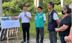 頂湳里橋下空間綠美化及危險路口  立法院副院長蔡其昌會勘爭取改善