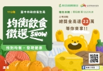 中市「均衡飲食徵選SHOW」開跑   最高獎金3萬元