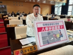 待轉區緊靠行穿線人機爭道難解？臺中市議員施志昌提兩解方