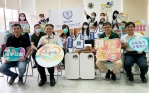 南市民間企業捐贈社福中心空氣清淨機  黃偉哲感謝公私協力提升市民協談環境
