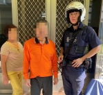 老翁超商頻呼要找妻兒？太平警熱心助返家