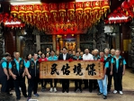 內政部長林右昌至東區新庄仔福德祠及南區下橋福興宮贈匾