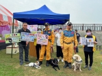 歡送搜救犬光榮退役  市長和波麗士宣導反詐