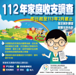 制定福利及政策重要依據  中市112年家庭收支訪問調查12月1日起跑