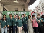 副總統候選人蕭美琴與爭取連任的民進黨中市北北屯區立委參選人莊競程合體造勢
