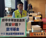 台中空氣品質一年惡化PM2.5平均提20.7%   市議員楊典忠要求刪除空污基金113年出國旅費