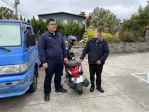 清水警方助老翁尋獲機車