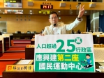 台中市西屯人口24萬人   民進黨台中市議員林祈烽建議增設第2座國民運動中心