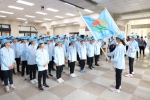 楊文科授旗全小運代表隊出征金門   預祝凱旋歸來