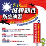 中部2025城鎮韌性防空演習7月15日登場  中市交通局籲注意公共運輸管制