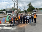 中市建設局長視察台灣大道排水工程及沙鹿易淹熱點強化防洪系統韌性