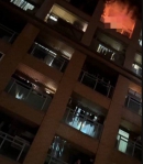深夜惡火降臨九樓住處   男子受困陽臺活被燒死