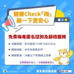 中市推「健康Check梅」篩檢專案    守護年輕族群性健康更安心