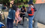 孕婦攜童上學突失足跌倒  雲警暖心即時協助送醫母子均安