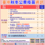 「左流右新」10月1日同步開打   中市疫苗預約系統開放預約