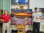 捐助花蓮光復鄉馬太鞍溪災情 藝術家陳明順捐真跡油畫拍賣