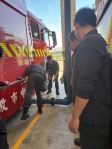 打造優質消防工作環境   消防局推動消防車怠速廢氣收集系統