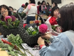 大甲區農會舉辦「新春招財、馬上有錢」以花藝美學迎新春活動獲好評