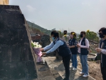 大甲各界為御封「貞孝」林春及奉獻大甲的日籍老師志賀哲太郎掃墓表達慎終追遠美意