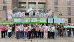 「正派台中隊」市議員選舉聯合登記  由樂成宮董事長何敏誠帶領旱溪媽祖陪同前往選委會完成登記