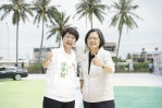 小英表示全台跑透透,從來沒有看過這麼美感的競選總部