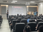 開學季清水警分局長到弘光科大與外籍生座談開講且進行各項安全宣導