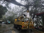 薔琵颱風來襲台中地區停電1,285戶台電積極搶修中